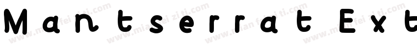 Mantserrat Extrabold字体转换